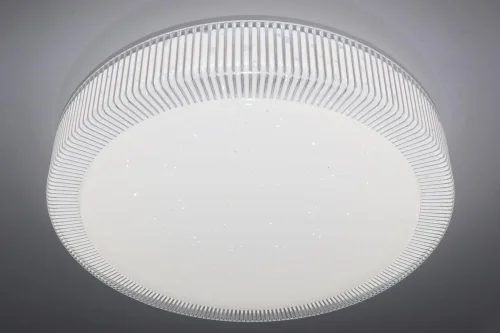 Светильник потолочный LED с пультом LED LAMPS 81075 Natali Kovaltseva белый на 1 лампу, основание белое в стиле хай-тек с пультом фото 8